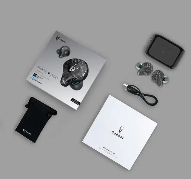 Alt view image 6 of 6 - Sabbat E12 Ultra Hi-Res Audio Wireless Earbuds, Qualcomm QCC3071 Chip, Bluetooth 5.3 aptX Technology, CVC Noise Cancelling Microphone, 10mm Dynamic Driver, Long Battery Life(Advanced Stone)