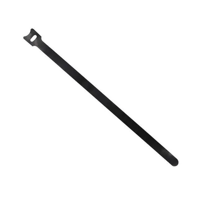 Alt view image 2 of 4 - 50Pcs 12" x 1/2" Reusable Cable Ties Microfiber Cloth Hook and Loop Straps | Black Network Wire Management Organizer, Length 12 inches, Width 1/2 inch