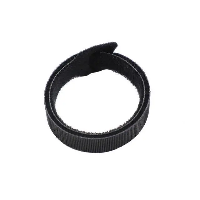 Alt view image 3 of 4 - 50Pcs 12" x 1/2" Reusable Cable Ties Microfiber Cloth Hook and Loop Straps | Black Network Wire Management Organizer, Length 12 inches, Width 1/2 inch