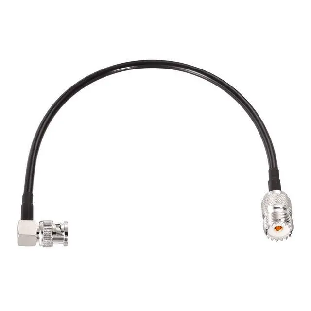 Alt view image 2 of 6 - BNC Male to SO239 RG58 Cable 1ft UHF Female to BNC Adapter Jumper | 2-pack bnc to so239 jumper cable for VHF Radio Mobile to Base Antenna scanners SWR Meter