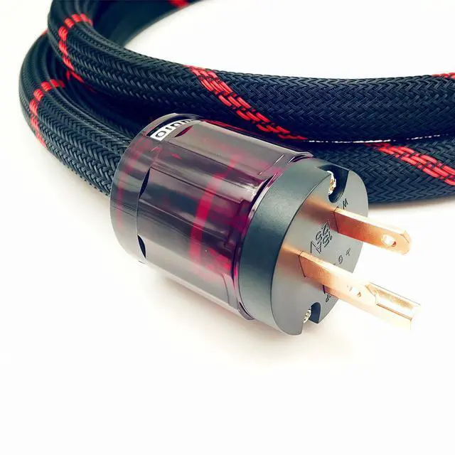 Alt view image 2 of 6 - 10 AWG Hi-End HiFi Audio Universal AC Power Cable Power Cord US Plug - 6.6FT (2M)