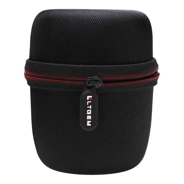 Alt view image 4 of 6 - LTGEM Case Compatible with Sony SRSXB13/B/SRS-XB100 / SRS-XB12 Extra Bass Portable Waterproof Speaker, Black+Orange | Hard Carrying Travel Case for Sony SRS-XB100/SRSXB13 Wireless Bluetooth Portable L