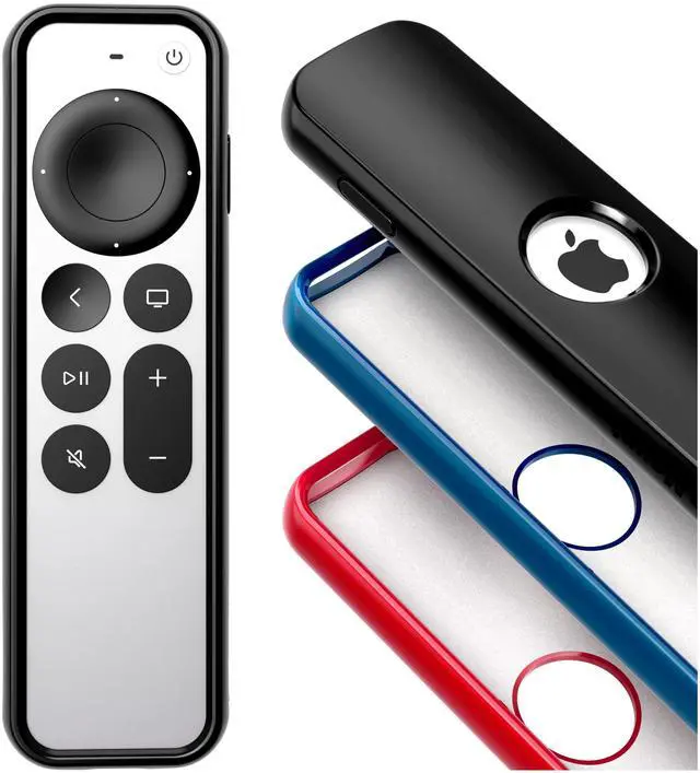 Main image of Case for Apple TV Remotes Black with Soft Microfiber Lining | Designed in USA Premium Drop Protection and Comfortable to Hold