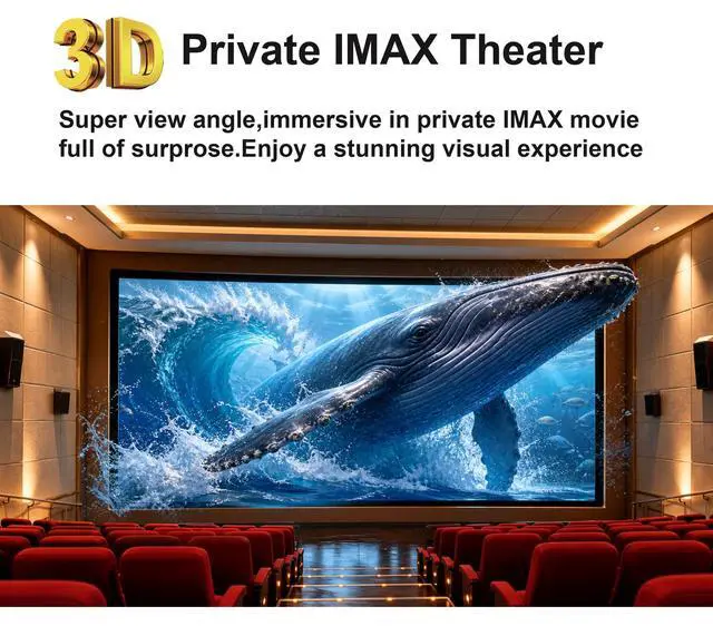 Alt view image 3 of 6 - Bigeyes H1 Head Mounted Display - 3D Side-by-Side Video, HD Big Screen, HDMI Interface, Lightweight & Compact. Enjoy Movies Privately for Men, Travel, Camping, Bedtime Film Mode
