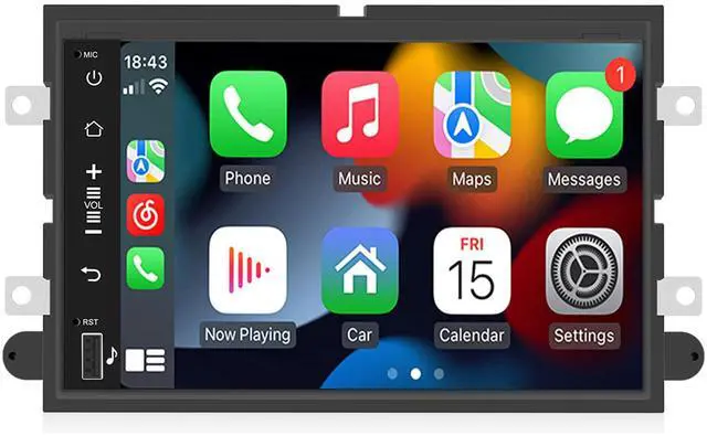 Main image of 8 Core 4+64G Car Radio for F250/F350 2006-2016, Ford F150 2004-2008, 7 Inch Touchscreen Upgrade Stereo with Wireless Carplay Android Auto GPS Bluetooth WiFi SWC FM