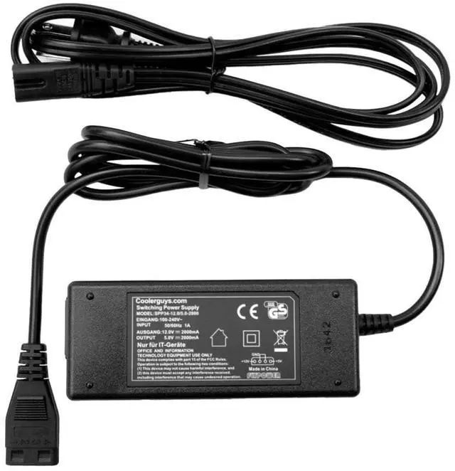 Alt view image 5 of 5 - 100-240v AC to 12 & 5v DC 4pin Molex 2A Power Adapter (2A, Without On/Off Switch)