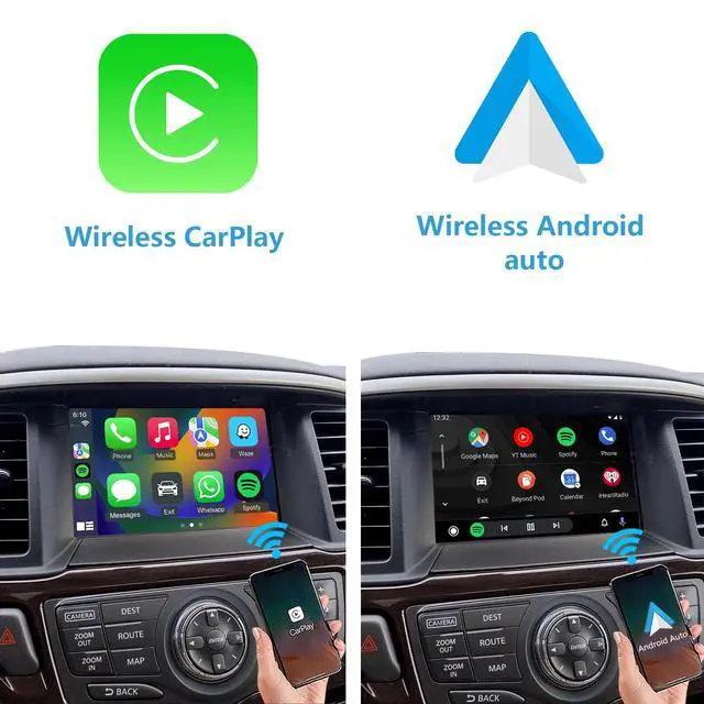 Alt view image 4 of 6 - Wireless CarPlay & Android Auto Retrofit Kit for Nissan Pathfinder 2013-2016, Check Car Settings Menu Icon Before Buying