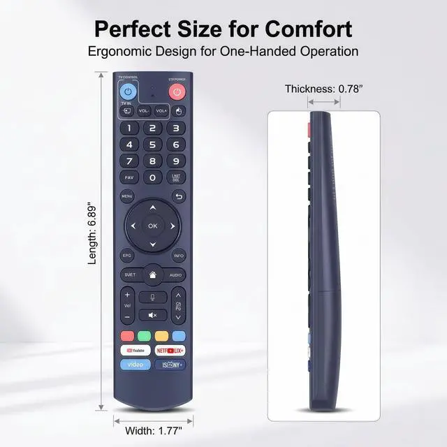 Alt view image 4 of 6 - New V3 Pro Bluetooth Voice Remote Control - Compatible with vSeeBox V1, V2, V3, V5 Pro, V3 Plus, Elite & Max - Bluetooth Smart TV Box Remot with Strong Signal for Enhanced Control