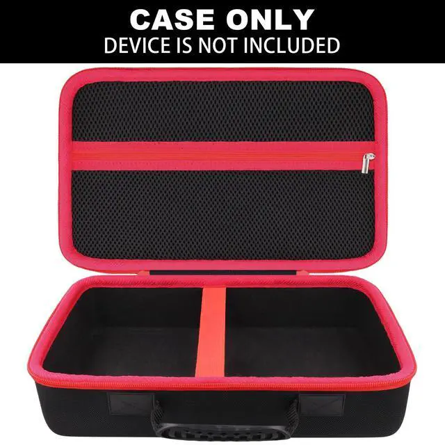 Alt view image 6 of 6 - Hard Storage Case for Boost GB150/GBX155 UltraSafe Jump Starter | Shockproof, With Handle, Hard Shell Exterior, Storage Compartment, Portable Carrying Box, Black Case+Red Zipper