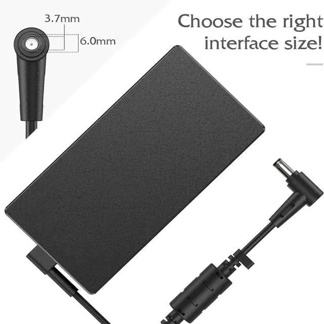 Alt view image 4 of 6 - ASUS 180W AC Adapter Charger for ROG Zephyrus G14 G15 GA502 GA401, TUF Gaming A15-FA506 A17-FA706, Zenbook Pro14 - 20V 9A, 6.0x3.7mm, ADP-180TB H