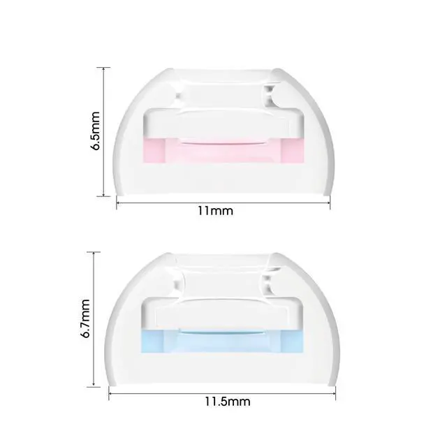 Alt view image 2 of 4 - CP1025-M/S- Medical Grade Silicone Patented Ear Tips, Secure Fit and Supreme Comfort Fits MTW3, Galaxy Buds 2, Soundcore Space A40 & More (2 Pairs) (for Nozzle Diameter from 4-5.5mm)