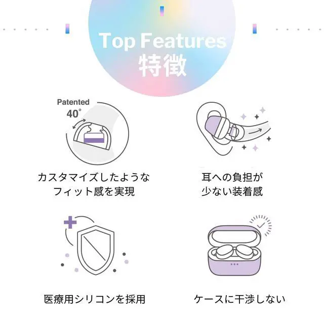 Alt view image 4 of 4 - CP1025-M/S- Medical Grade Silicone Patented Ear Tips, Secure Fit and Supreme Comfort Fits MTW3, Galaxy Buds 2, Soundcore Space A40 & More (2 Pairs) (for Nozzle Diameter from 4-5.5mm)