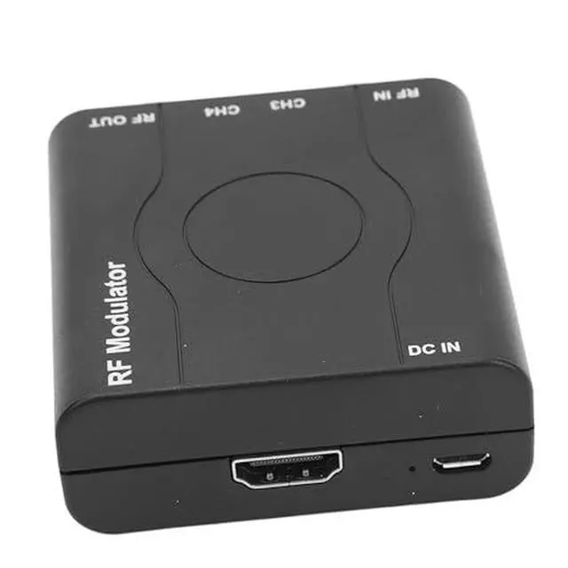 Alt view image 6 of 6 - HDMI to Coax Adapter, PLL Rf Modulator, HDM61 HD Multimedia Interface to RF Modulator Support NTSC Format 1080P input, 480P output, PLL Control of VHF Operating RF Modulator