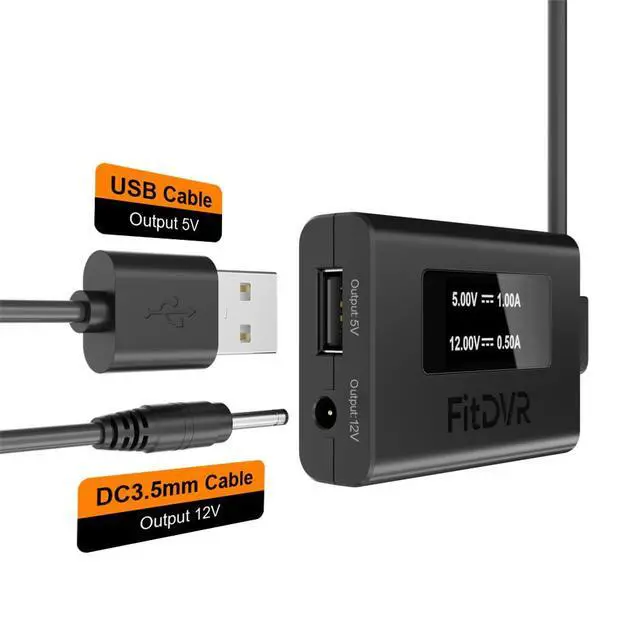 Alt view image 4 of 6 - Dash Camera Power Adapter (3-Pin) for Honda, Connects to Overhead Console, LED Display USB Power Source, Easy to Install, 5V 12V Output, for Dash Cam, Radar, D3-028