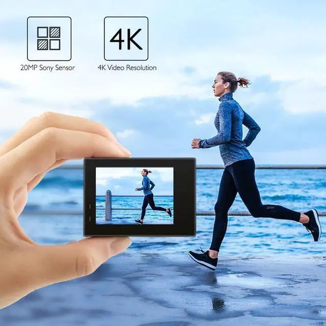 Alt view image 4 of 6 - Brave 4 Action Camera with 60 in 1 Accessories Kit | Brave 4 Action Camera with 60 in 1 Accessories Kit
