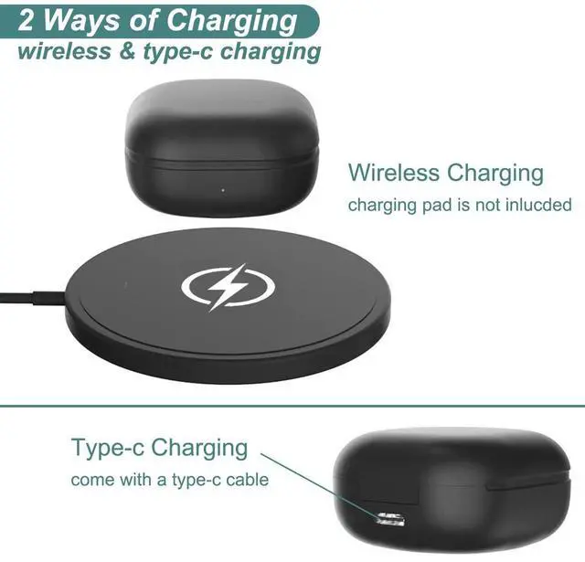 Alt view image 4 of 6 - Charging Case for Samsung Galaxy Buds Pro (R190) Earbuds | Replacement Portable Charger Case Dock Station for Galaxy Buds Pro SM-R190 (Black)