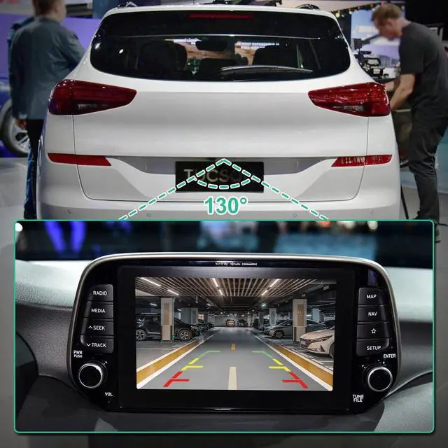 Alt view image 3 of 6 - 95760-D3000 Rear View Backup Camera Fit for Hyundai Tucson 2016-2020, Parking Assist Cam Replaces OE Number 95760D3000, 95760-D3001, 95760D3001, 95760-D3101, 95760D3101