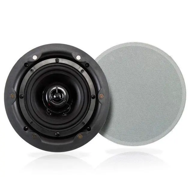 Main image of Ceiling and Wall Mount Speaker - Wireless Bluetooth 5.25 Dual 2-Way Audio Stereo Sound Subwoofer Kit with, 240 Watts, in-Wall & in-Ceiling Flush Mount for Home Surround System - PWRC55BT