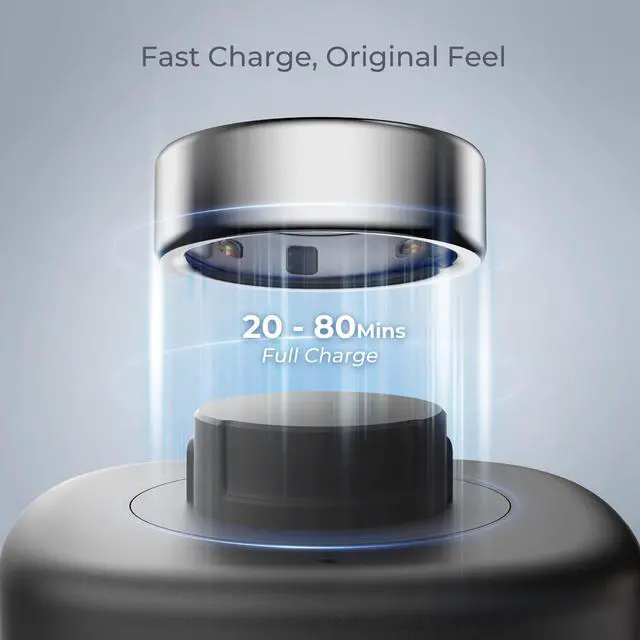 Alt view image 3 of 6 - Compatible with Ou-ra Ring Gen4 Charger - Size 12 - Fast and Portable Charging Dock with USB-C Cable for Ou-ra Ring 4