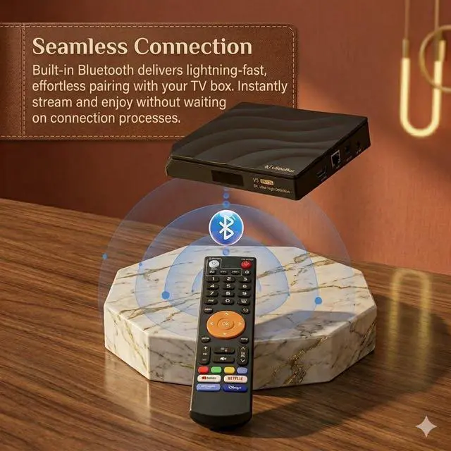 Alt view image 3 of 5 - Bluetooth Voice Remote Control Replacement for vSeeBox V3 Plus & V3 Pro