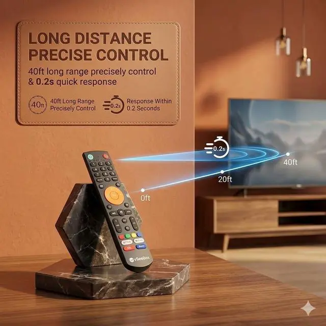 Alt view image 5 of 5 - Bluetooth Voice Remote Control Replacement for vSeeBox V3 Plus & V3 Pro