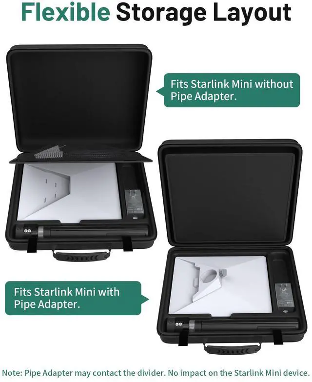 Alt view image 3 of 6 - Starlink Mini Tripod with Carry Case, for All Starlink Mini Models | Portable Starlink Mini Tripod Stand Mount with Aluminum Tripod Adapter for Outdoor, Camping and Hiking
