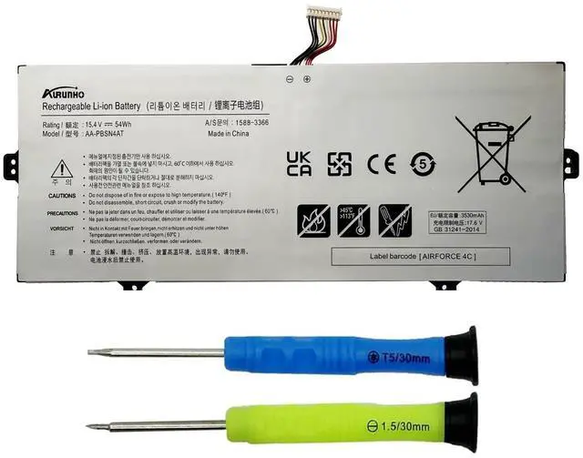 Main image of AA-PBSN4AT 54Wh Laptop Battery Replacement for for Samsung Galaxy Book 15.6" NP750TDA NP750XDA NP755XDA NP750TDA-XD1US NP750TDA-XD2US Series 15.4V 4-Cell