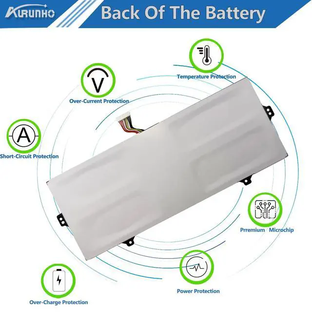 Alt view image 6 of 6 - AA-PBSN4AT 54Wh Laptop Battery Replacement for for Samsung Galaxy Book 15.6" NP750TDA NP750XDA NP755XDA NP750TDA-XD1US NP750TDA-XD2US Series 15.4V 4-Cell