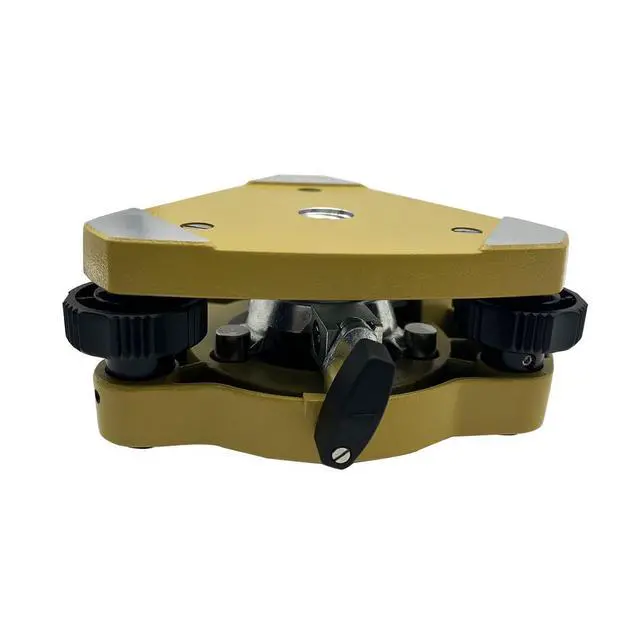 Alt view image 5 of 6 - New Yellow Tribrach with Optical Plummet & Carrier Fixed Adapter, Optical Plummet Adapter with 5/8x11 Thread Mount for GPS