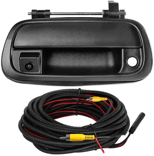 Main image of Tailgate Handle Backup Camera for Toyota Tundra 2000-2006 Reversing Camera Tailgate Liftgate Latch Handle Rear View Reverse Camera RCA Connector with Keyhole |Replaces# 69090-0C010 69090-0C030-C0