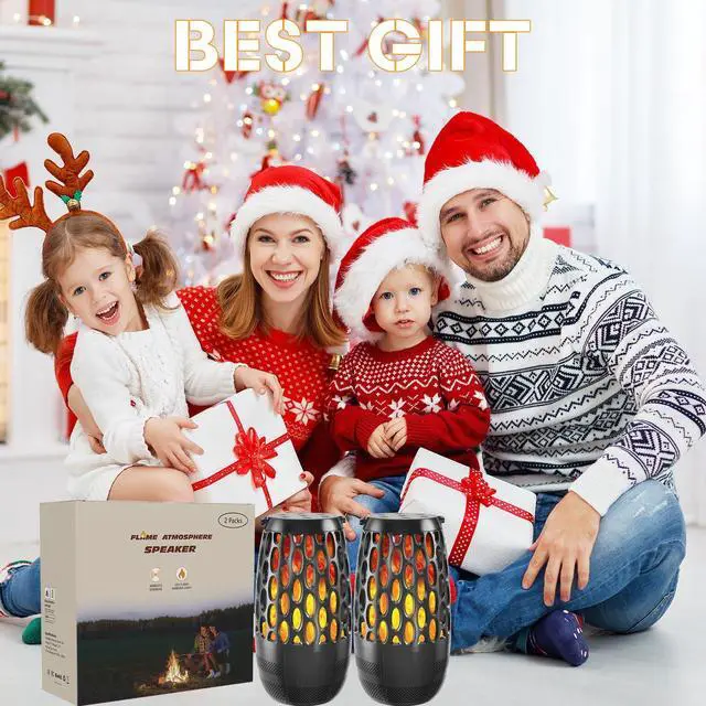 Alt view image 6 of 6 - Upgraded Outdoor Bluetooth Speakers Patio with LED Lights IPX6 Waterproof, Multi-Sync Up to 100 Speakers, Auto-Pairing, 3 Lighting Modes, Portable Patio & Garden Speaker, Ideal Gift for Men, Women