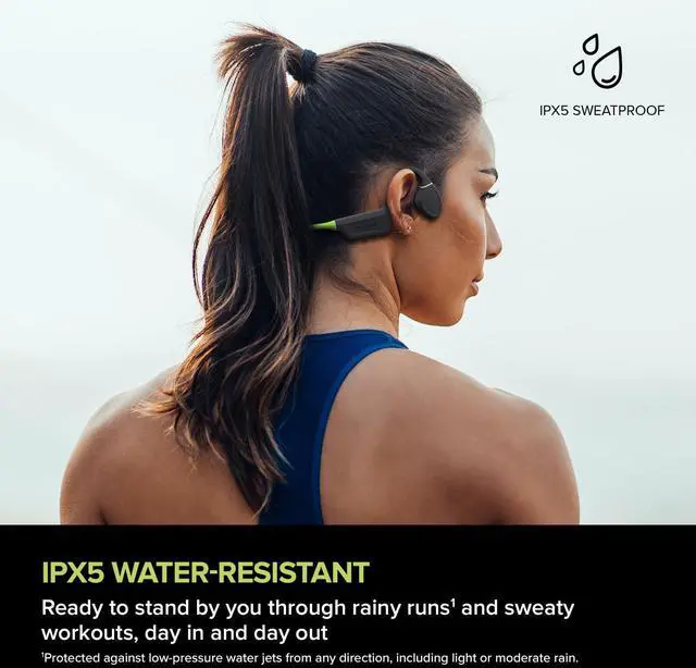 Alt view image 4 of 6 - Outlier Free+ Lightweight Bone Conduction Headphones with IPX5 | Bone Conduction, Open-Ear, IPX5, Sports, Workout, Sweat Resistant, Lightweight