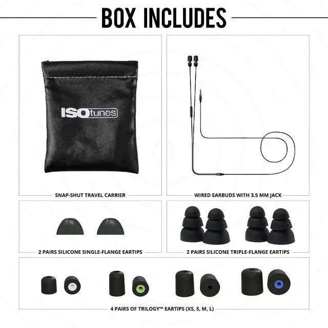 Alt view image 5 of 6 - Wired Hearing Protection Headphones, OSHA Compliant Work Earbuds | Noise-cancelling mic, IPX5 water resistance, braided wire, noise-isolating fit, recently improved durable design