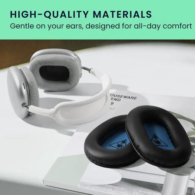 Alt view image 5 of 6 - Ear Pads Compatible with Turtle Beach Recon 70 / Recon 50 / Recon 60P / Stealth 500/600 / 700 Earpads - 2X Replacement for Headphones - Black