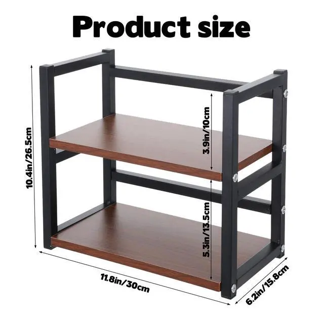 Alt view image 3 of 6 - CD Holder for Display Wooden Metal CD Storage Shelf Desk Rack Organizer Sturdy Game Disc Display CD Organizer for Countertop Storage Media Shelf Home Office Ideal for Music Enthusiasts (Black)