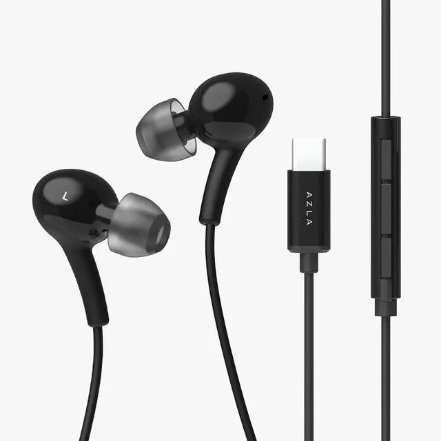 Main image of APL-120C USB-C Wired Earbuds with Mic for Apple iPhone 17/16/15 White | Wired Headphones with Mic Compatible with iPhone, Samsung, Android Devices with USB-C Outlets