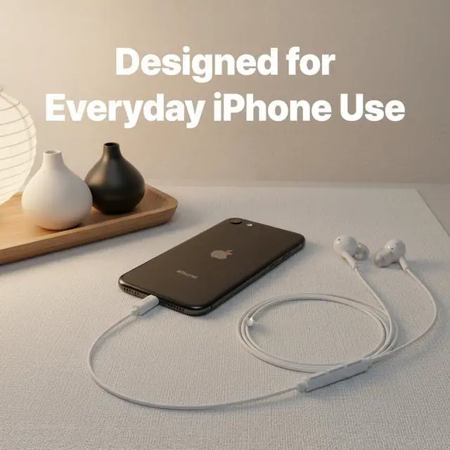 Alt view image 6 of 6 - APL-120C USB-C Wired Earbuds with Mic for Apple iPhone 17/16/15 White | Wired Headphones with Mic Compatible with iPhone, Samsung, Android Devices with USB-C Outlets