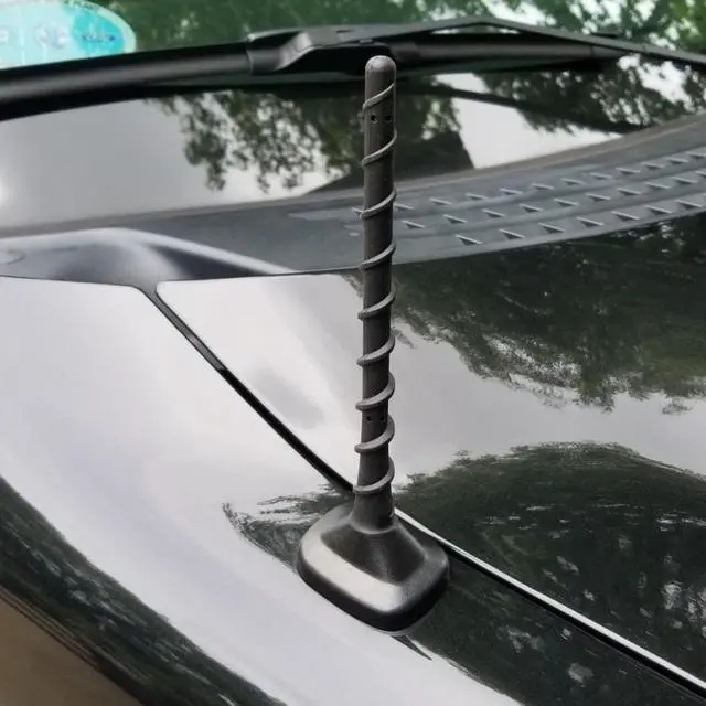 Alt view image 4 of 6 - Short Antenna Fit for Dodge Ram 1500 2500 3500 2009-2024 2025 2026 | Pickup Truck Car Accessories, Factory Antenna Replacement, Screw Included, Upgrade Radio Reception, 7 Inch Spiral Rubber Mast