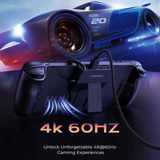 Alt view image 3 of 6 - YCE 5-in-1 Steam Deck Dock for Switch, ROG Ally, Legion Go | Equipped with 3 USB-A 3.0/2.0 ports, supports 4K@60Hz and 100W PD fast charging
