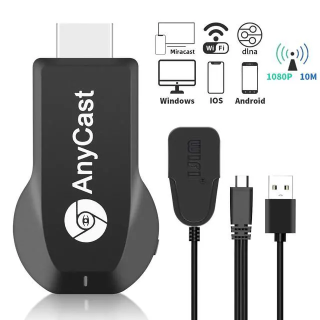 Alt view image 2 of 6 - Wireless Screen Mirroring Adapter HDTV WiFi Display 4K HD Video Streaming Dongle for TV/Projector/Monitor, AirPlay & Miracast Receiver for iPhone/iPad/Android/Laptop, Home and Business