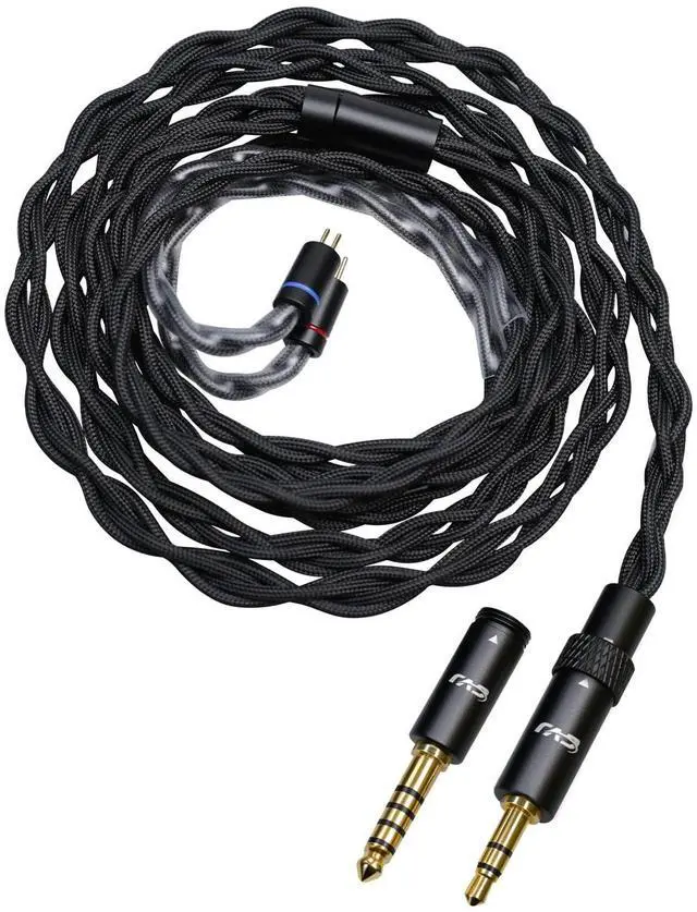 Main image of Jackdaw IEM Cable, 3.5/4.4mm Plug, 0.78mm 2pin Earphone Upgrade Cable | in Ear Monitor Cable, 1.25m Detachable Earbud Cord, 400core Oxygen Free Copper Audio Replacement Wire for Audiophile Musician