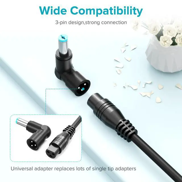 Alt view image 4 of 6 - 65W Universal Laptop Charger with 15 Tips | for Dell HP Asus Acer Samsung Toshiba Lenovo IBM Sony Gateway Notebook Ultrabook Chromebook
