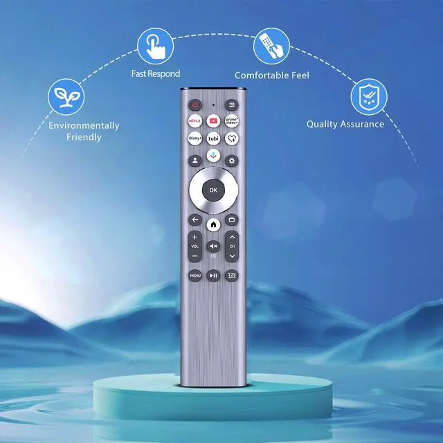 Alt view image 5 of 6 - ERF6A80 Replacement Voice Backlit for Hisense TV Remote Control, for Hisense U6/U7/U8/A7 Series Mini-LED ULED 4K UHD Google Smart TV
