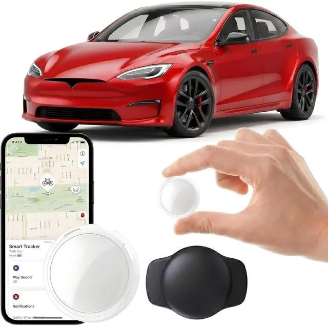 Main image of GPS Tracker for Vehicles Car Tracker Device for Apple Find My iOS Only | Undetectable Hidden Waterproof Worldwide Real-Time Tracking for Cars No Subscription No Monthly Fee Replaceable Battery
