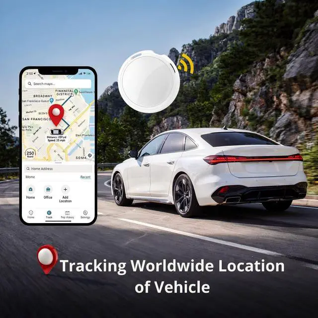 Alt view image 2 of 6 - GPS Tracker for Vehicles Car Tracker Device for Apple Find My iOS Only | Undetectable Hidden Waterproof Worldwide Real-Time Tracking for Cars No Subscription No Monthly Fee Replaceable Battery