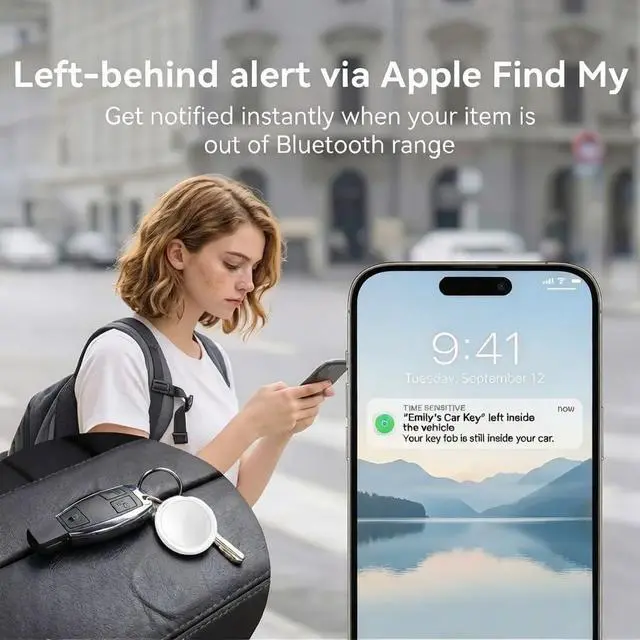 Alt view image 4 of 6 - GPS Tracker for Vehicles Car Tracker Device for Apple Find My iOS Only | Undetectable Hidden Waterproof Worldwide Real-Time Tracking for Cars No Subscription No Monthly Fee Replaceable Battery