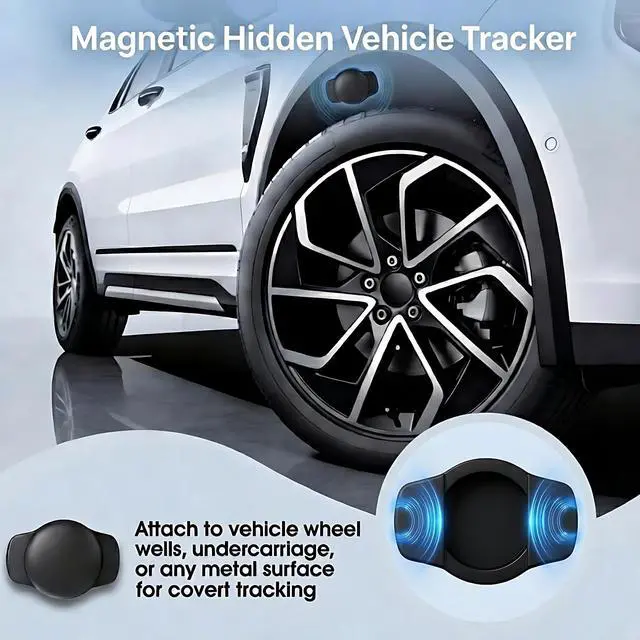 Alt view image 5 of 6 - GPS Tracker for Vehicles Car Tracker Device for Apple Find My iOS Only | Undetectable Hidden Waterproof Worldwide Real-Time Tracking for Cars No Subscription No Monthly Fee Replaceable Battery