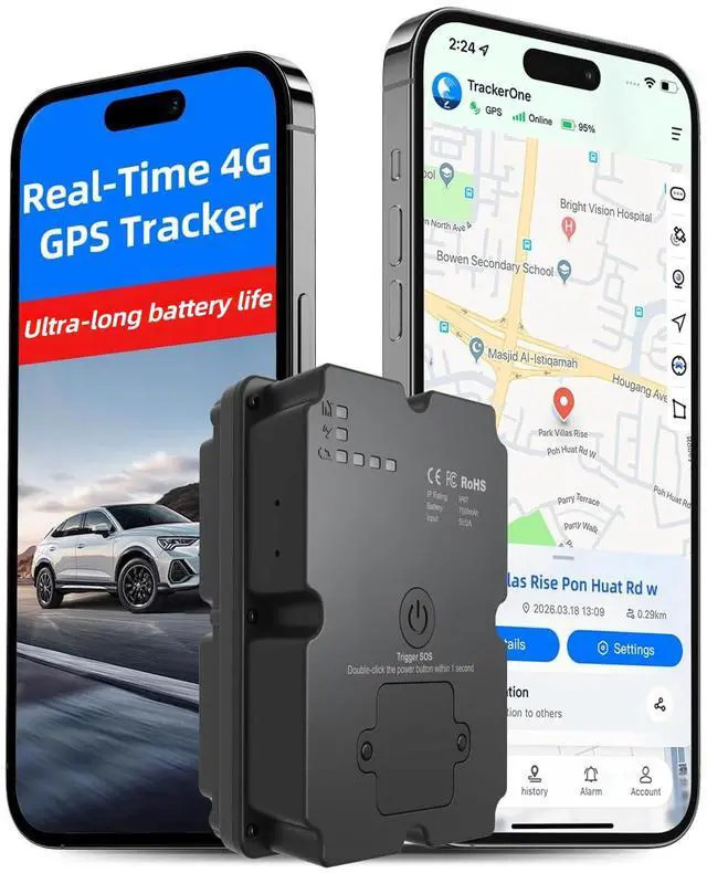 Main image of GPS Tracker for Vehicles, 7500mAh Professional IP67 Waterproof Car Tracking Device Strong Magnetic Car Tracker with Low Subscription Fee, Real-Time LTE Locator for Cars, Trucks, Motorcycles, Vehicles