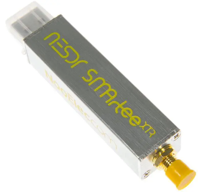 Main image of NESDR SMArTee XTR SDR - Premium RTL-SDR w/Extended Tuning Range, Aluminum Enclosure, Bias Tee, 0.5PPM TCXO, SMA Input. RTL2832U & E4000-Based Software Defined Radio