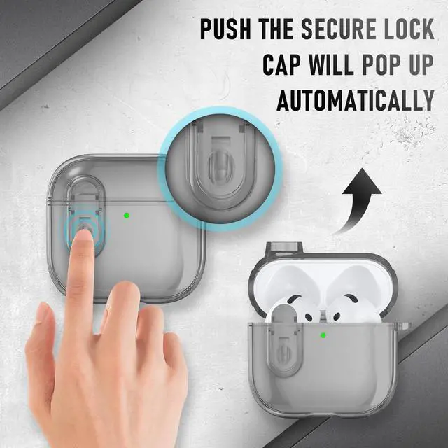 Alt view image 2 of 6 - for Apple Airpods 4th Generation Case Cover(2024), Silicone Case with Cleaner Kit & Keychain Compatible with Airpods 4 case for Women,Men
